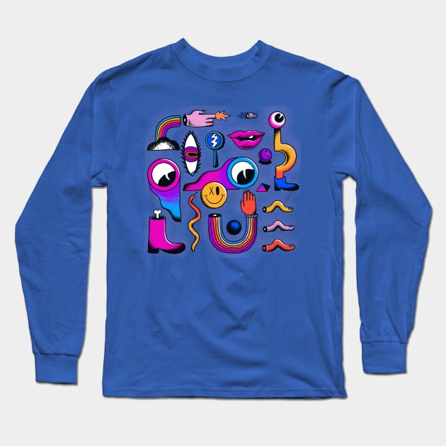 Mind Dump v2 Long Sleeve T-Shirt by Brian_John_Park